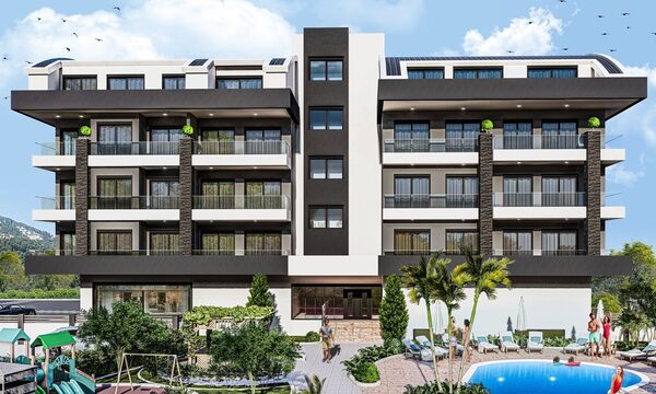 Апартаменты 1 спальня 46 м² в Аланье, Турция