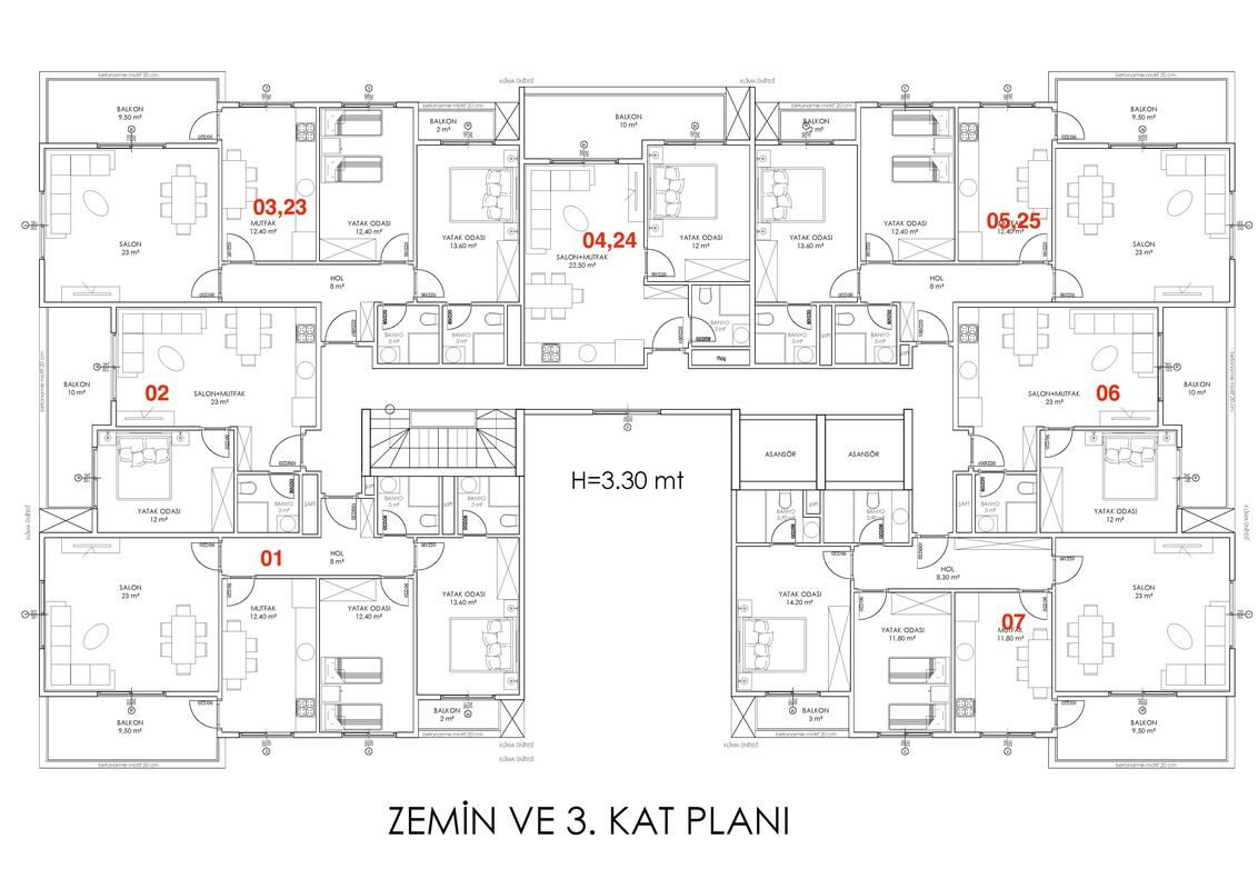 Apartament z 1 sypialnią, 68m² w Alanya, Turcja [ID: 0301-105305]