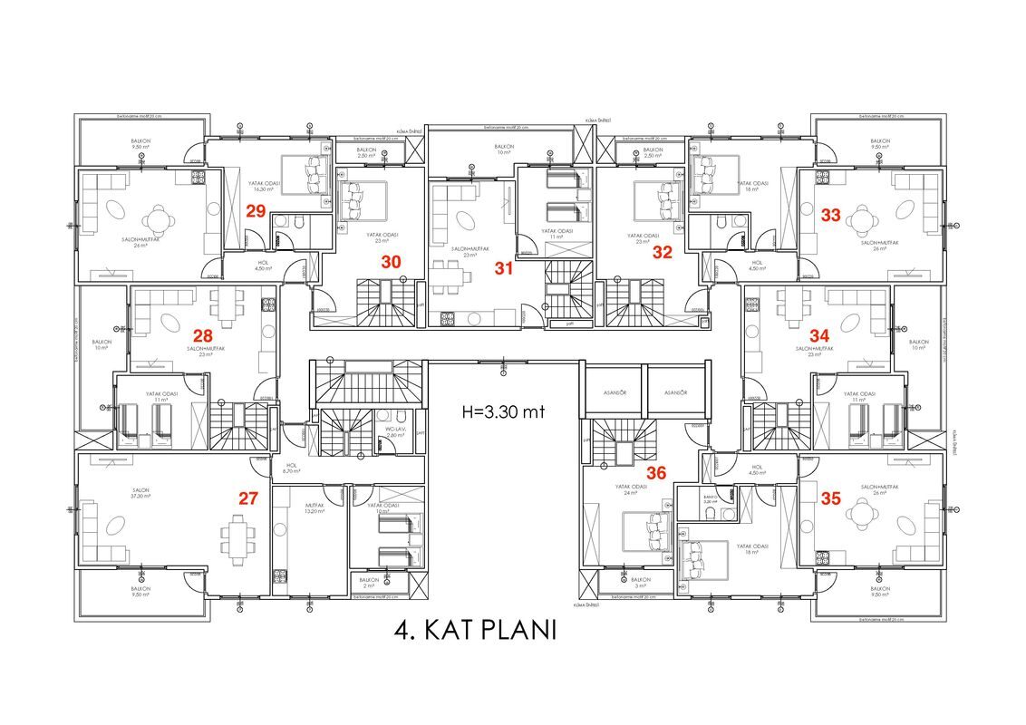 Apartament z 1 sypialnią, 68m² w Alanya, Turcja [ID: 0301-105305]