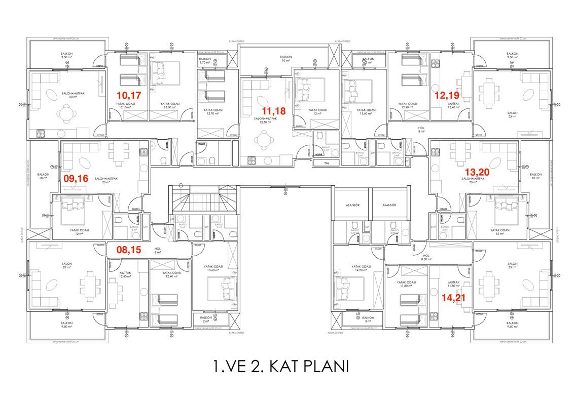 Apartament z 1 sypialnią, 68m² w Alanya, Turcja [ID: 0301-105305]