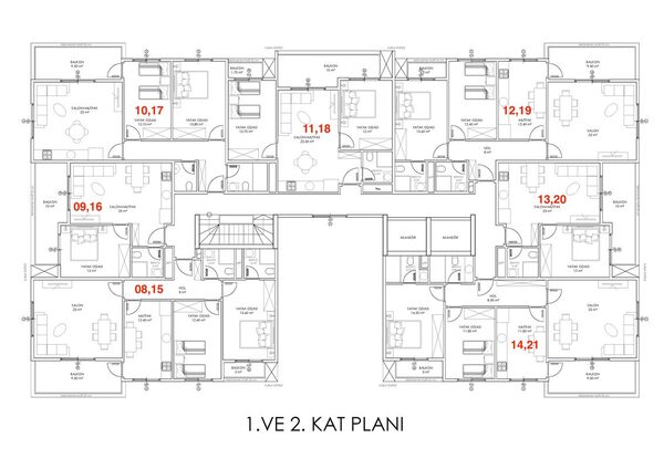 Квартира в Алания, Турция, 68м² - изображение 10