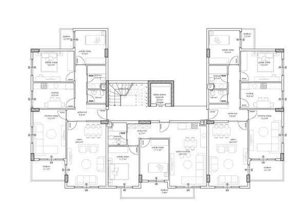 Квартира в Алания, Турция, 95м² - изображение 10
