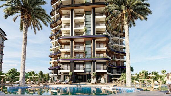 Apartment 1 bedroom 53 m² in Alanya, Türkiye