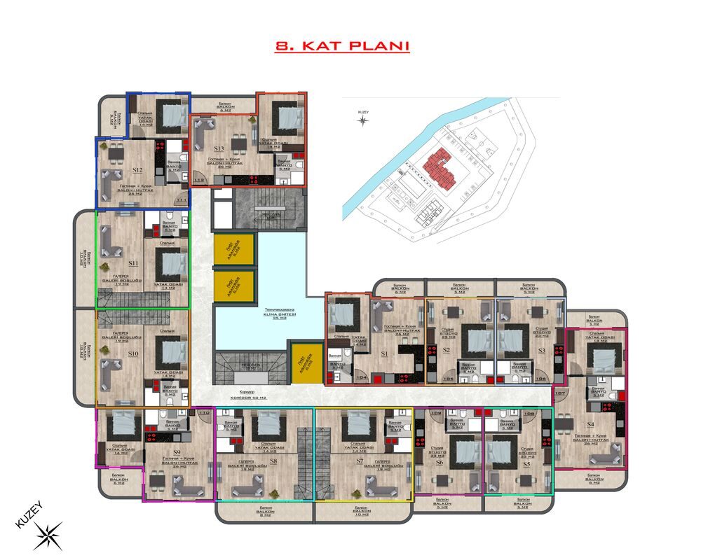 Квартира с 1 спальней, 35м² в Алания, Турция [ID: 0301-105321]