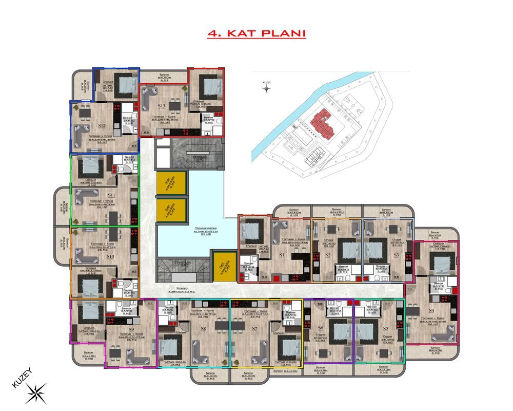 Квартира с 1 спальней, 35м² в Алания, Турция [ID: 0301-105321]