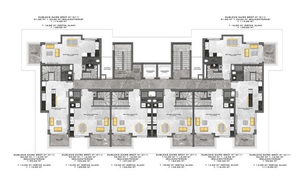 Квартира в Алания, Турция, 63м² - изображение 12