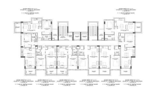Квартира в Алания, Турция, 63м² - изображение 15