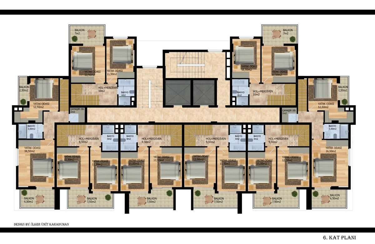 Квартира з 1 спальнею, 55м² в Аланія, Туреччина [ID: 0301-105336]