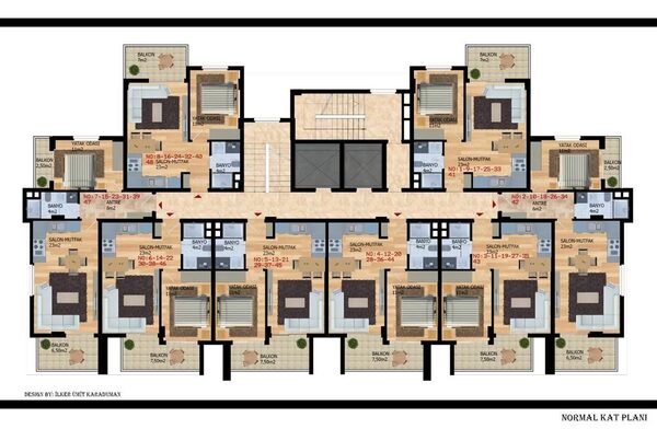 Квартира в Алания, Турция, 55м² - изображение 7