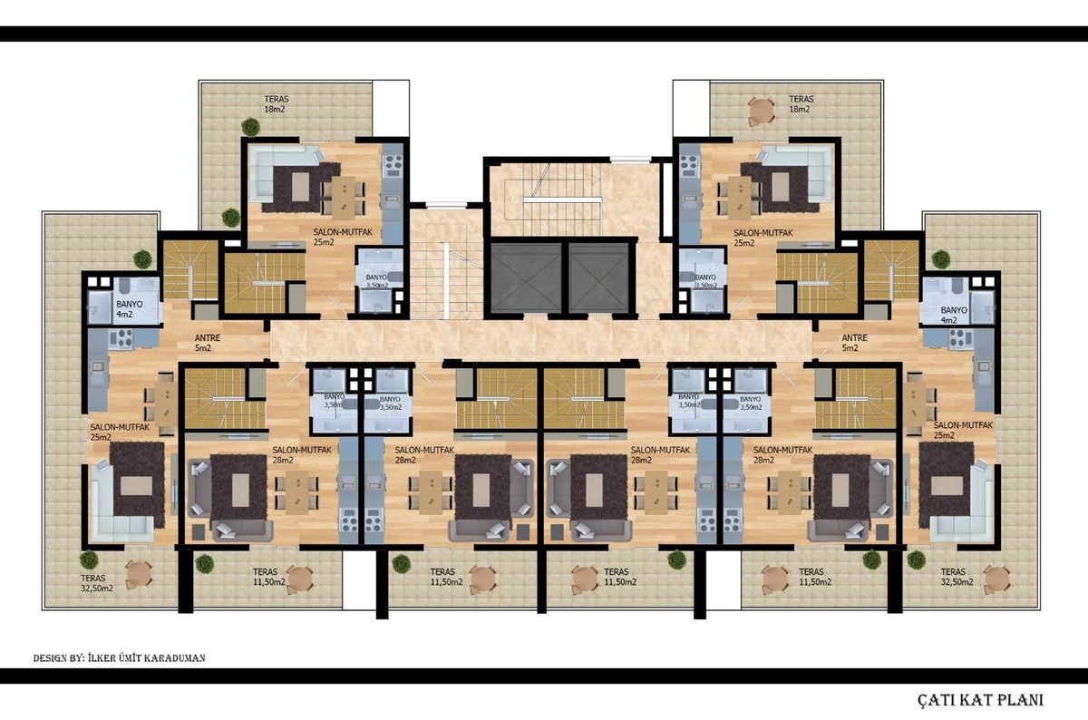 Квартира з 1 спальнею, 55м² в Аланія, Туреччина [ID: 0301-105336]