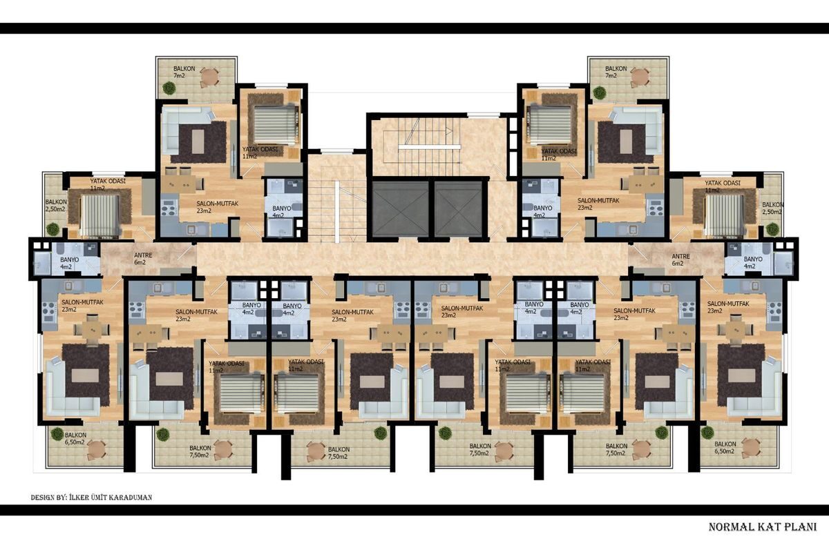 Квартира з 1 спальнею, 55м² в Аланія, Туреччина [ID: 0301-105336]