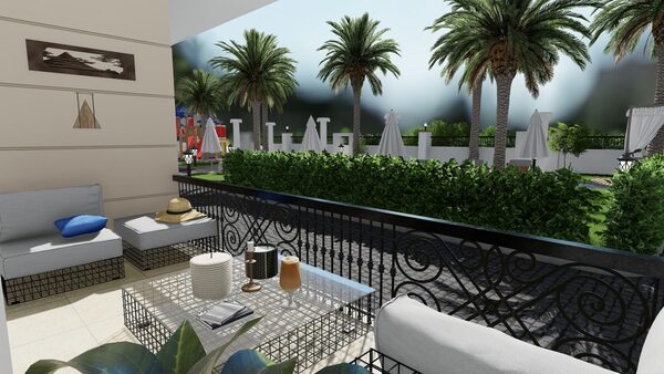 Квартира в Алания, Турция, 43м² - изображение 2