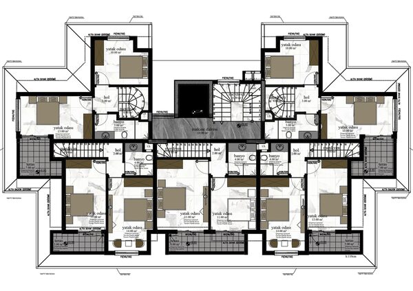 Квартира в Аланія, Туреччина, 55м² - зображення 12