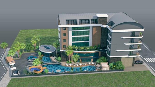 Апартаменти 1 спальня 40 м² в Аланії, Туреччина