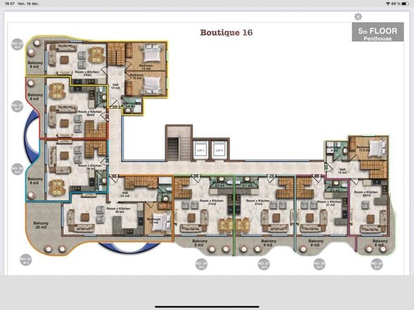 Квартира в Алания, Турция, 40м² - изображение 7