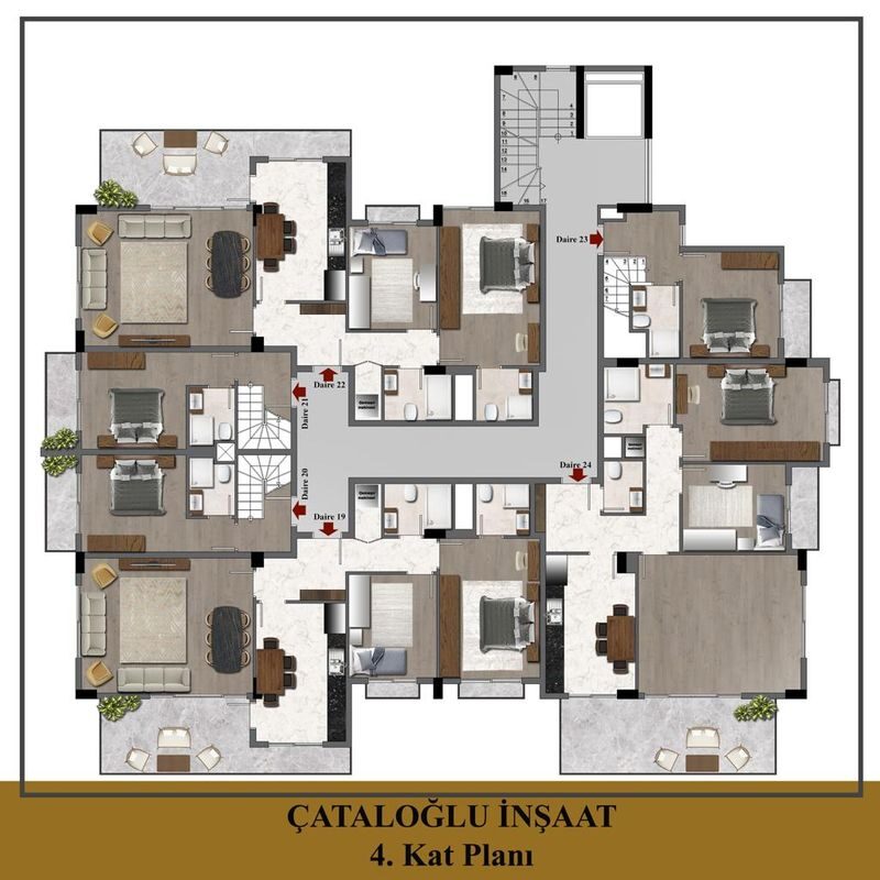 Квартира с 2 спальнями, 110м² в Алания, Турция [ID: 0301-105421]