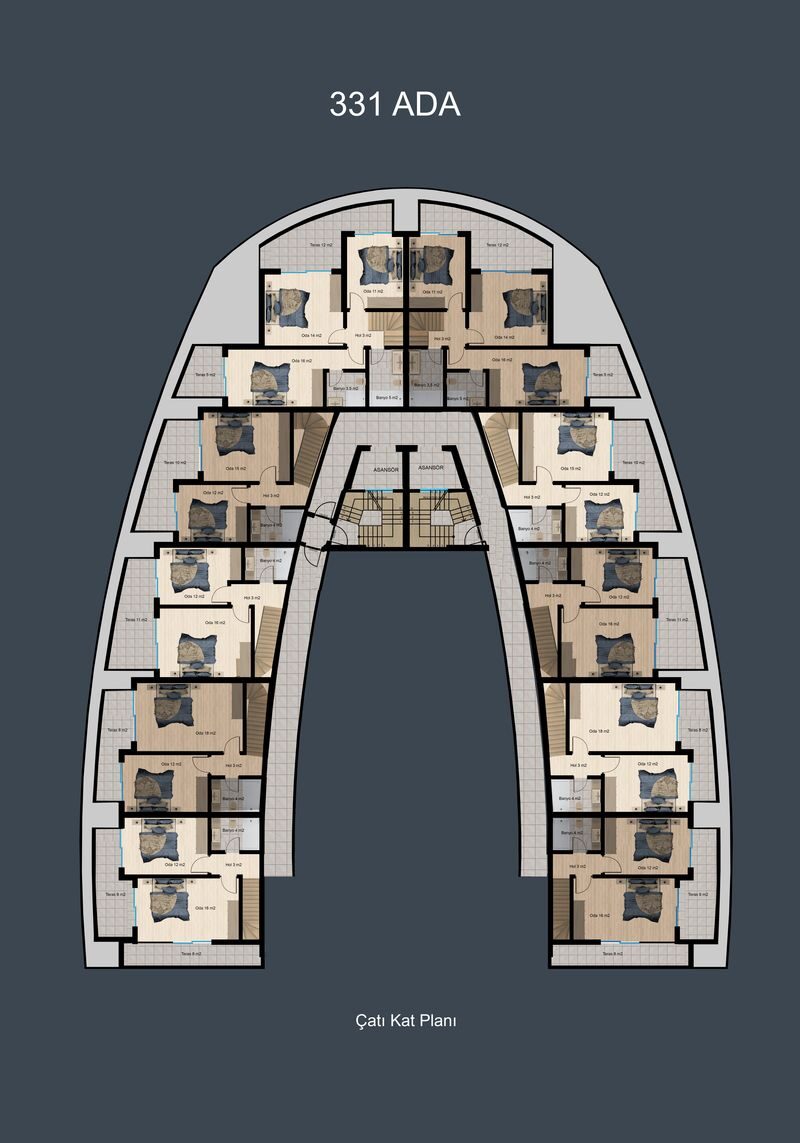 Квартира с 1 спальней, 54м² в Алания, Турция [ID: 0301-105433]