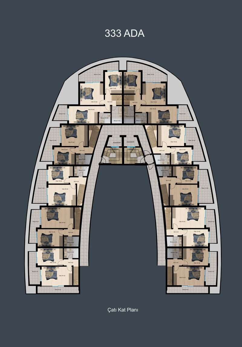 Квартира с 1 спальней, 54м² в Алания, Турция [ID: 0301-105433]
