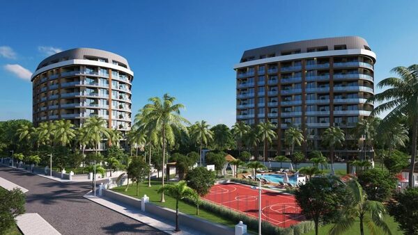 Апартаменты 1 спальня 54 м² в Аланье, Турция