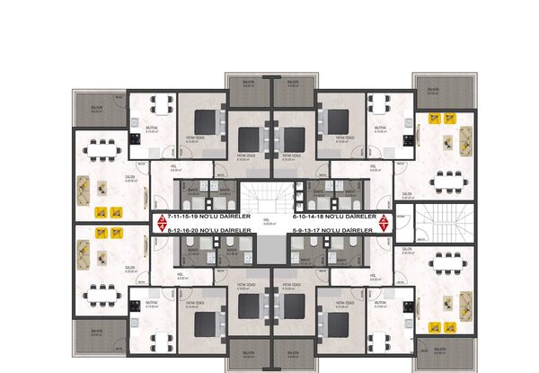 Квартира в Алания, Турция, 121м² - изображение 12