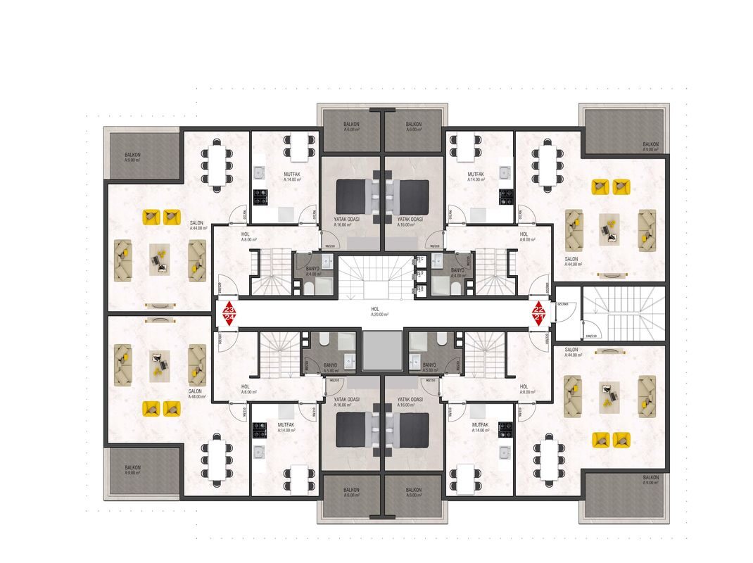 Квартира з 2 спальнями, 121м² в Аланія, Туреччина [ID: 0301-105441]