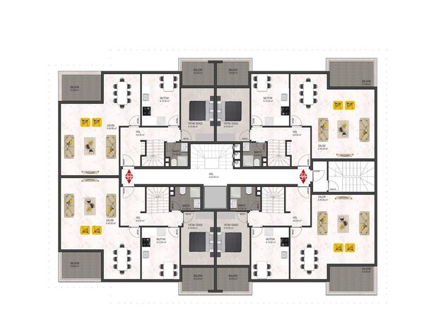 Квартира в Алания, Турция, 121м² - изображение 11