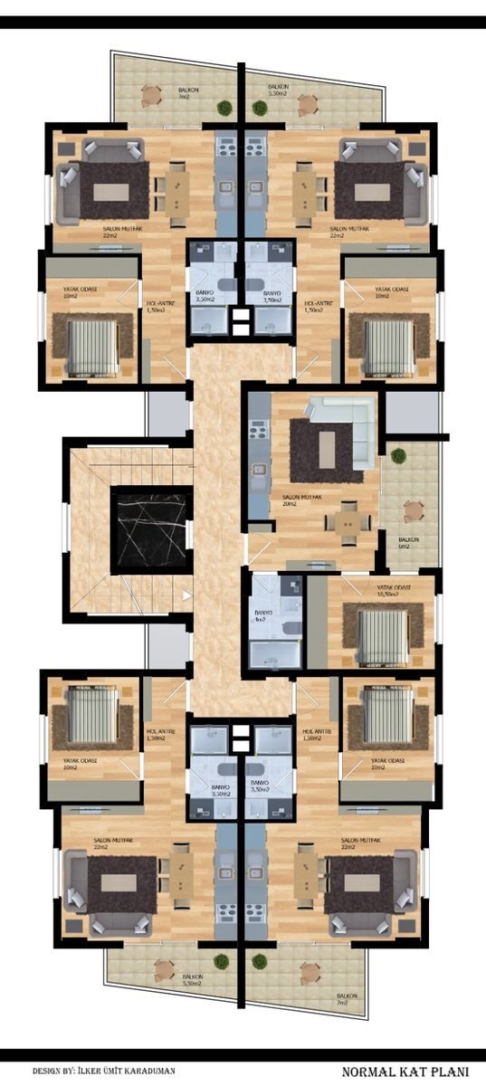 Квартира з 1 спальнею, 55м² в Аланія, Туреччина [ID: 0301-105456]