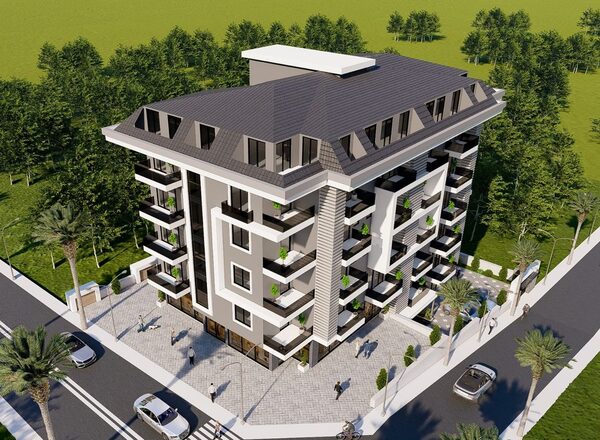 Апартаменти 1 спальня 55 м² в Аланії, Туреччина