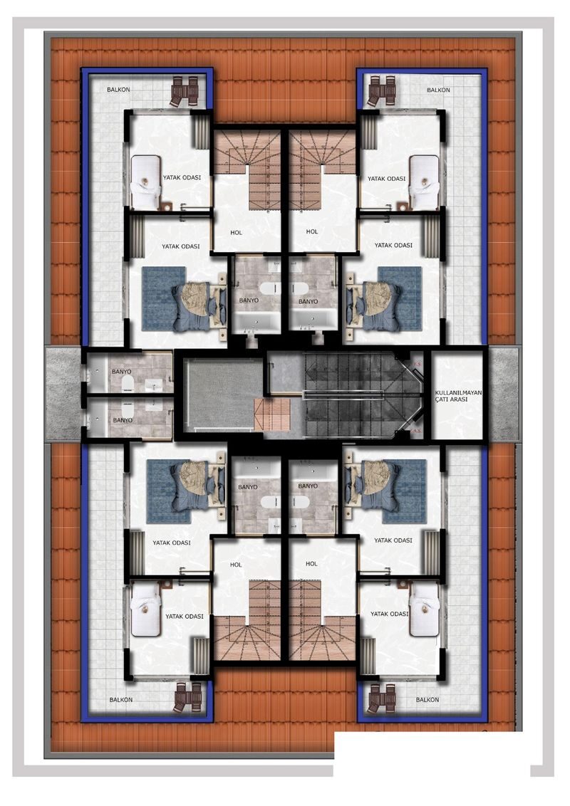 Квартира з 1 спальнею, 45м² в Аланія, Туреччина [ID: 0301-105457]