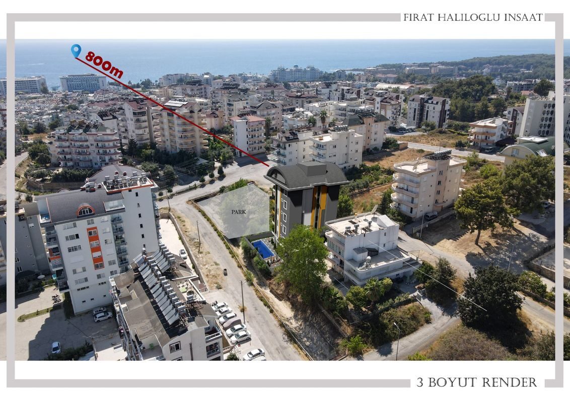 Квартира з 1 спальнею, 45м² в Аланія, Туреччина [ID: 0301-105457]
