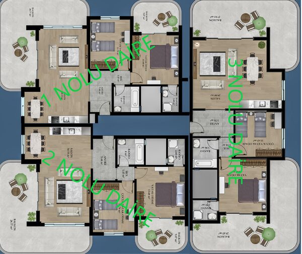 Квартира в Аланія, Туреччина, 106м² - зображення 15