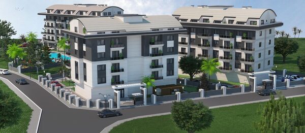 Апартаменты 1 спальня 43 м² в Аланье, Турция