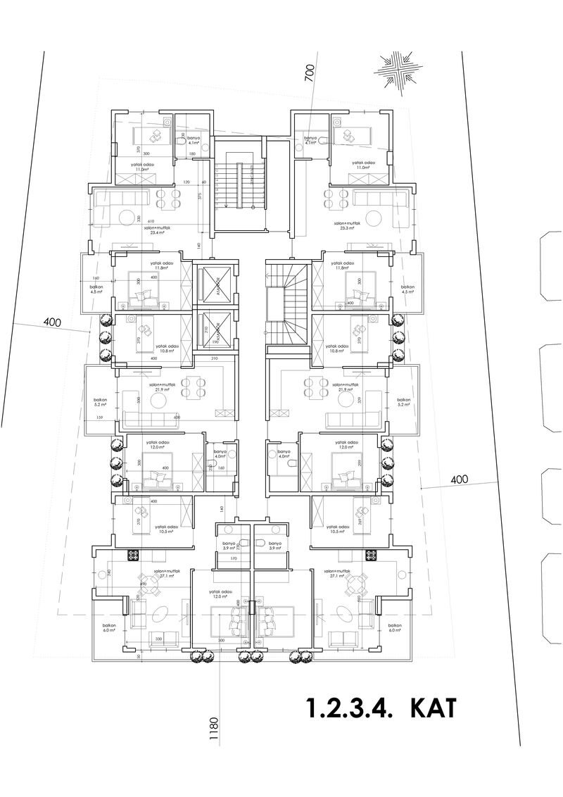 Квартира з 1 спальнею, 45м² в Аланія, Туреччина [ID: 0301-105489]