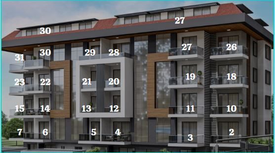Apartament w Alanya, Turcja, 45m² - obraz 29