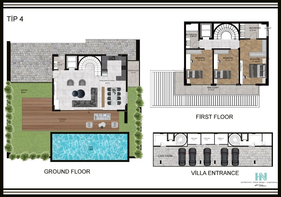 Квартира с 3 спальнями, 200м² в Алания, Турция [ID: 0301-105490]
