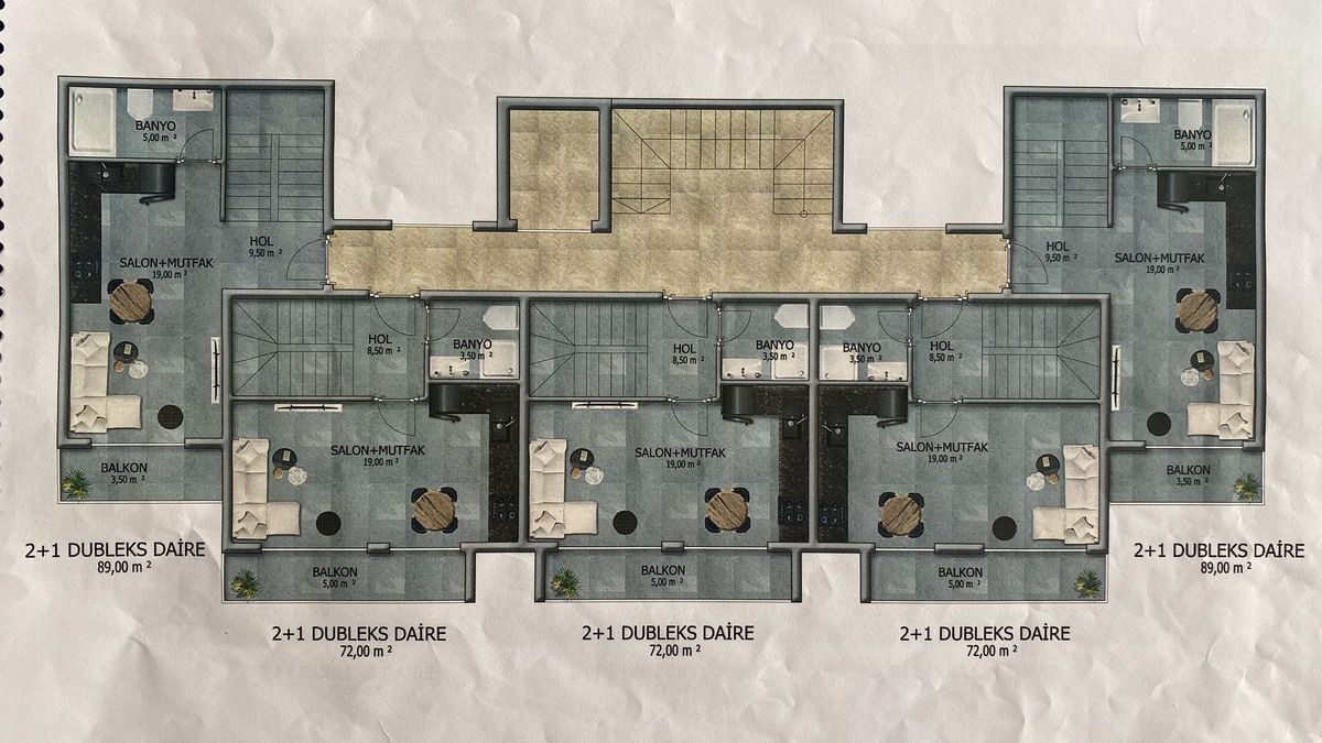Квартира с 1 спальней, 44м² в Алания, Турция [ID: 0301-105453]