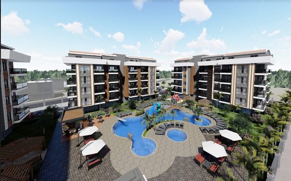 Апартаменты 1 спальня 48 м² в Аланье, Турция