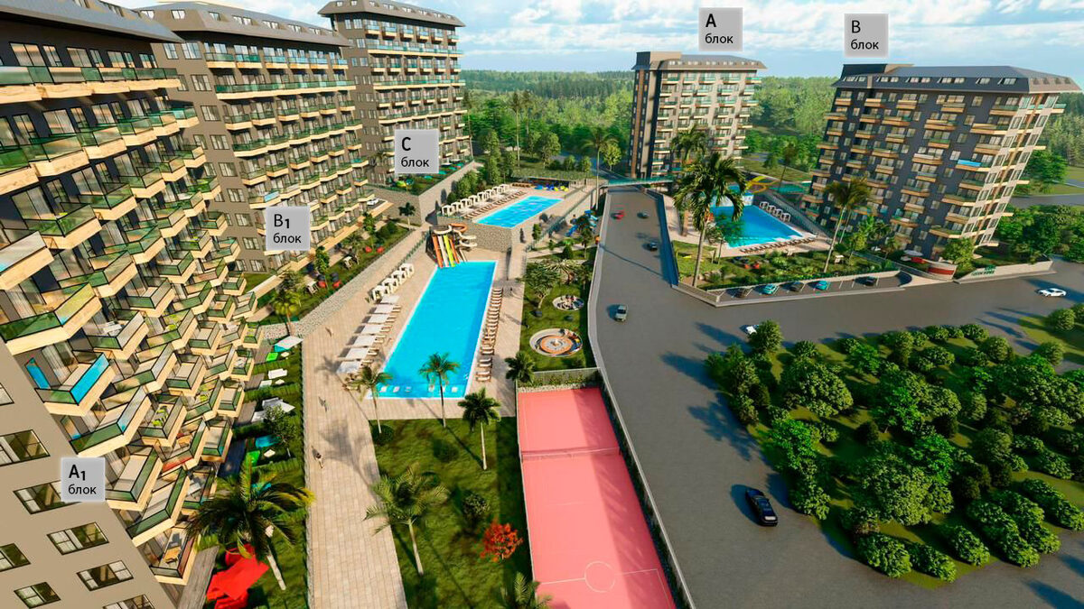 Квартира с 1 спальней, 55м² в Алания, Турция [ID: 0301-104855]