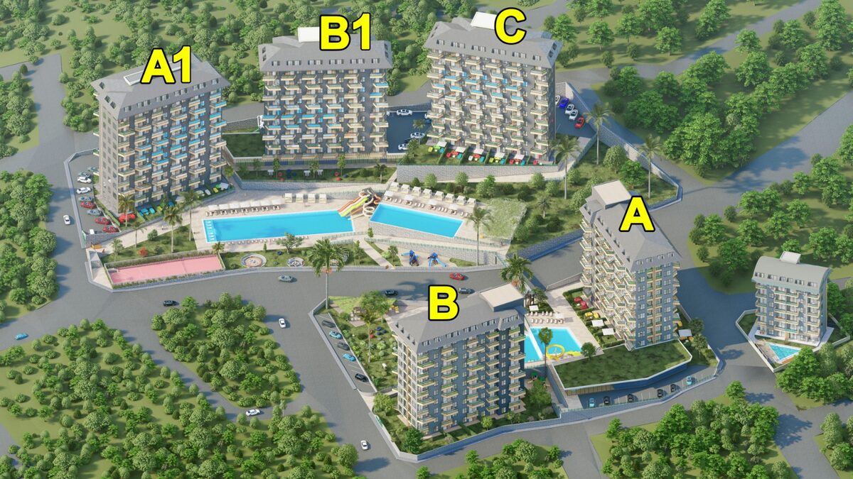 Квартира с 1 спальней, 55м² в Алания, Турция [ID: 0301-104855]