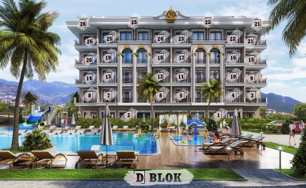 Квартира с 1 спальней, 40м² в Алания, Турция [ID: TA08-001]