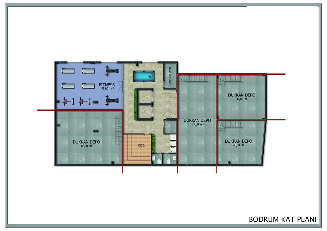 Квартира с 1 спальней, 46м² в Алания, Турция [ID: TA08-005]