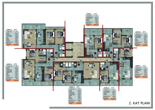 Квартира в Алания, Турция, 179м² - изображение 10