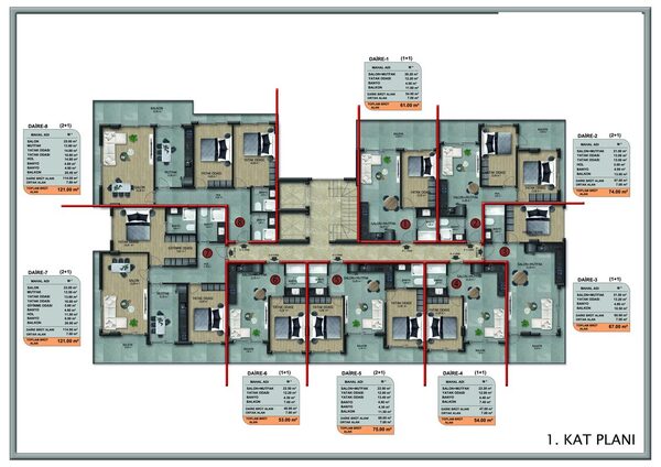 Квартира в Алания, Турция, 179м² - изображение 11
