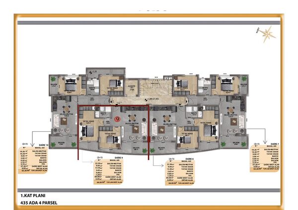 Квартира в Алания, Турция, 100м² - изображение 3