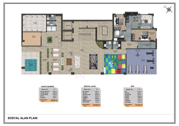 Квартира в Алания, Турция, 52м² - изображение 13