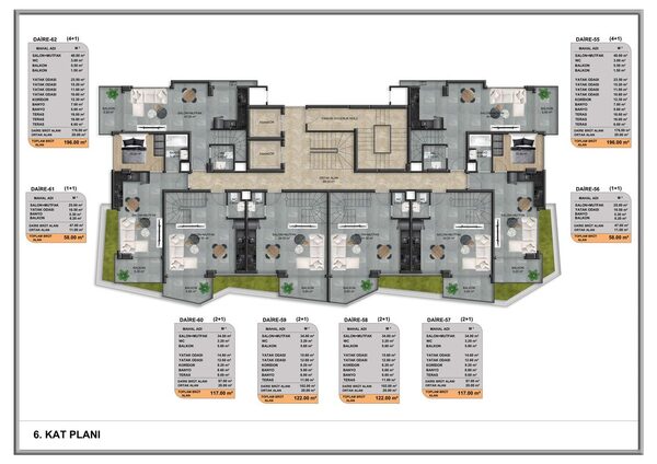 Квартира в Алания, Турция, 66м² - изображение 15
