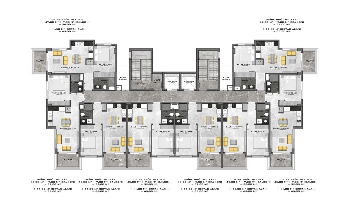 Квартира с 2 спальнями, 118м² в Алания, Турция [ID: TA05-004]