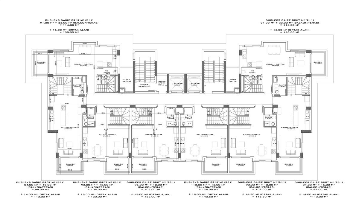 Квартира с 2 спальнями, 118м² в Алания, Турция [ID: TA05-004]