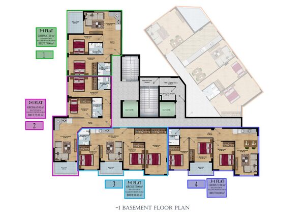 Квартира в Алания, Турция, 48м² - изображение 12