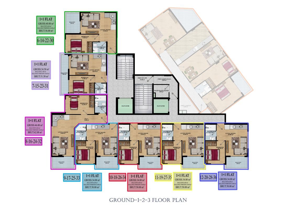 Apartament z 2 sypialniami w Alanya, Turcja [ID: TA11-004]